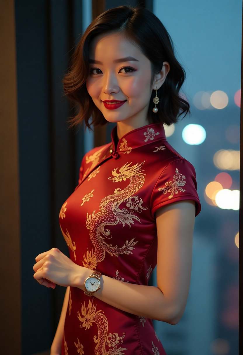 老宅时钟猫海报